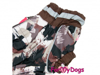  Pláštěnka pro jezevčíky FMD BROWN CAMOUFLAGE, barva hnědá, CAMO (4)