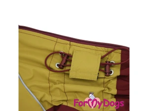 Konec mokrým kožíškům a zdlouhavému sušení! Funkční pláštěnka FMD BORDEAUX/OLIVE s odnímatelnou kapucí a praktickým zapínáním na zádech udrží vašeho psa v suchu i během toho největšího lijáku (4)