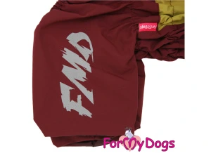 Konec mokrým kožíškům a zdlouhavému sušení! Funkční pláštěnka FMD BORDEAUX/OLIVE s odnímatelnou kapucí a praktickým zapínáním na zádech udrží vašeho psa v suchu i během toho největšího lijáku (5)