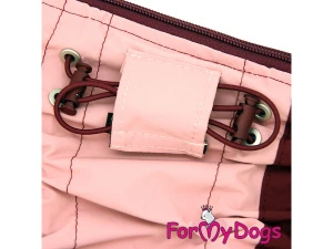  Konec mokrým kožíškům a zdlouhavému sušení! Funkční pláštěnka FMD BORDEAUX/POWDERED s odnímatelnou kapucí a praktickým zapínáním na zádech (7)