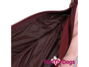  Konec mokrým kožíškům a zdlouhavému sušení! Funkční pláštěnka FMD BORDEAUX/POWDERED s odnímatelnou kapucí a praktickým zapínáním na zádech  (8)