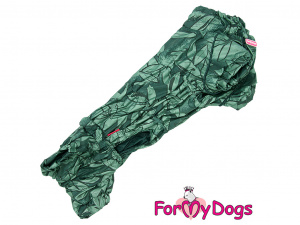  Obleček pro psy jezevčíků – lehoučká nepromokavá pláštěnka GREEN LEAF od ForMyDogs (2)