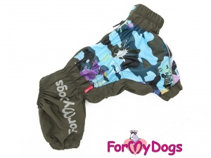 Pláštěnka pro psy ForMyDogs KHAKI, CAMO vzor