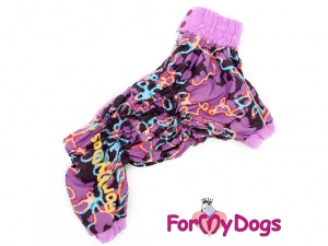 Obleček pro psy – světle fialová pláštěnka pro fenky ForMyDogs LILLAC