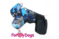 Obleček pro psy malých až středních plemen – lehoučká pláštěnka BLUE od For My Dogs. (5)