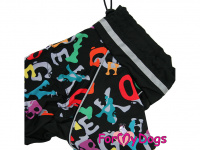  Pláštěnka pro psy ForMyDogs COLOURFUL LETTERS – vylepšený model (2)