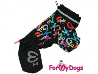  Pláštěnka pro psy ForMyDogs COLOURFUL LETTERS – vylepšený model