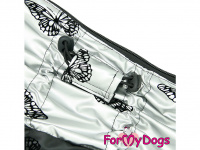  Pláštěnka pro jezevčíky FMD SILVER BUTTERFLY, barva černo-stříbrná (5)