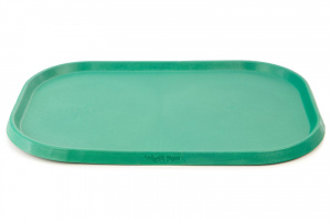  Praktická podložka pod misky s vodou i krmivem. Vyrobená z gumového, recyklovaného materiálu Seaflex, zelená.