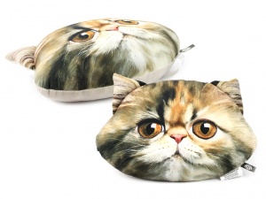 Polštář ve tvaru hlavy perské kočky (3)