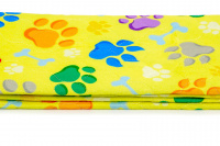  Pratelná absorbční podložka pro psy MISOKO PAWS, rozměry 70 × 80 cm, žlutá (4)