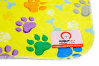  Pratelná absorbční podložka pro psy MISOKO PAWS, rozměry 70 × 80 cm, žlutá (7)