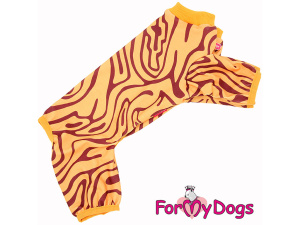  Lehoučký jednovrstvý unisex overal pro psy i fenky od ForMyDogs skvěle poslouží jako domácí pyžamo pro psy bez srsti, zimomřivé psy, psí seniory apod.