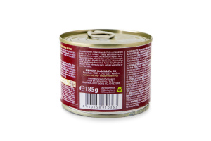  Dopřejte svému psímu parťákovi kvalitní a chutné krmivo z pravého masa. Rinti Telecí obsahuje šťavnaté kousky telecího masa (30 %) a další přírodní suroviny, které zajistí vyváženou a plnohodnotnou výživu (4)