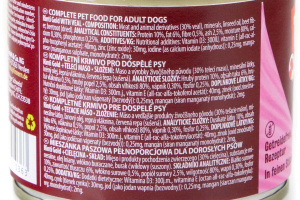  Dopřejte svému psímu parťákovi kvalitní a chutné krmivo z pravého masa. Rinti Telecí obsahuje šťavnaté kousky telecího masa (30 %) a další přírodní suroviny, které zajistí vyváženou a plnohodnotnou výživu (5)