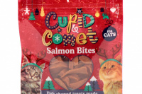 Sváteční pochoutky pro kočky – lahodné lososové kousky. Velmi nízký obsah tuku, obsahují 85 % masa. Balení 40 g. (2)