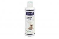 Šampón pro psy CANAVET s Cannabis Care Complexem a antiparazitní přísadou určený pro péči o srst dospělých psů. Objem 250 ml.