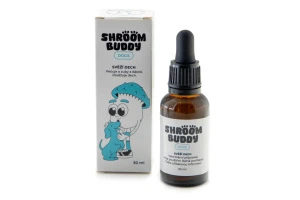 Revoluční péče o zdravý a svěží psí úsměv s chytrou houbou! Přírodní kapky Shroom Buddy „Svěží dech“ účinně bojují proti zubnímu kameni, zánětům dásní a nepříjemnému zápachu z tlamy díky unikátní české technologii