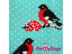  Obleček pro psy i fenky – stylový a teplý svetr BULLFINCHES od ForMyDogs. Materiál 100% akryl (3)