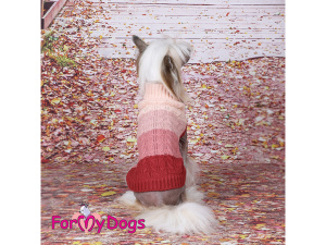  Obleček pro psy i fenky – stylový a teplý svetr GRADIENT BEIGE od ForMyDogs. Materiál 100% akryl (2)