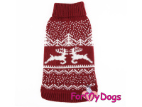  Obleček pro psy i fenky – stylový a teplý svetr STAG BORDEAUX od ForMyDogs. Materiál 100% akryl (2)