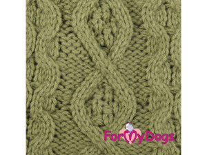 Obleček pro psy i fenky – stylový a teplý svetr PIGTAIL GREEN od ForMyDogs. Materiál 100% akryl (5)
