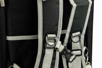  Kombinovaná taška-batoh na psy URBAN PUP s kolečky a výsuvným madlem, detail popruhů