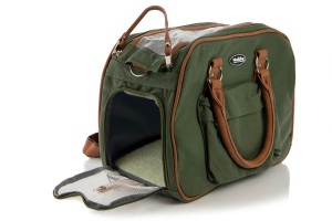  Praktická přepravní taška na psy a kočky s nosností 6 kg z kolekce NOBBY, model PERKA. Vyjímatelná měkoučká podložka, dlouhý nastavitelný popruh pro nošení přes rameno (5)