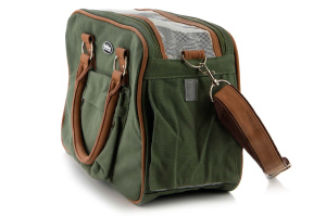  Praktická přepravní taška na psy a kočky s nosností 6 kg z kolekce NOBBY, model PERKA. Vyjímatelná měkoučká podložka, dlouhý nastavitelný popruh pro nošení přes rameno (7)