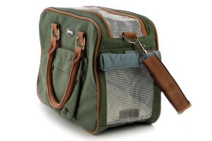  Praktická přepravní taška na psy a kočky s nosností 6 kg z kolekce NOBBY, model PERKA. Vyjímatelná měkoučká podložka, dlouhý nastavitelný popruh pro nošení přes rameno (8)