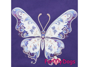  Obleček pro psy i fenky – tričko BUTTERFLY PURPLE od ForMyDogs v originálním designu pro moderní a stylové psy (5)