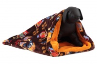 Tulipytlík – originální pelíšek pro psy i kočky z měkoučkého fleecu. Rozměry 50 × 50 cm, vhodný pro malá plemena psů, kočky, fretky apod. (3)