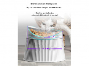  Zvýšená miska pro kočky pro zvýšený zážitek z jídla. 3