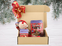  Speciální edice Vánočního boxu pro psy s velkou vánoční hračkou a porcí lahodných psích pamlsků. BOX je kompletně připravený vánoční dárek pro vašeho čtyřnohého kamaráda. Včetně sváteční mašle.