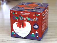  Dárkový BOX pro kočky v originálním vánočním balení plný kočičích pamlsků. BOX obsahuje dva druhy balených pamlsků – s kuřetem a s kachnou. (3)