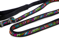 Černé vodítko pro psy RED DINGO z velmi kvalitního nylonového popruhu s hustě tkanými okraji, díky čemuž vyniká vysokou odolností proti oděru a dlouhou životností (3)