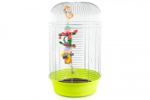  Velká závěsná hračka do klecí a voliér pro ptáky z barevných dřívek (3)