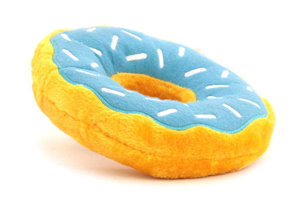 Plyšová hračka pro psy – borůvkový donut