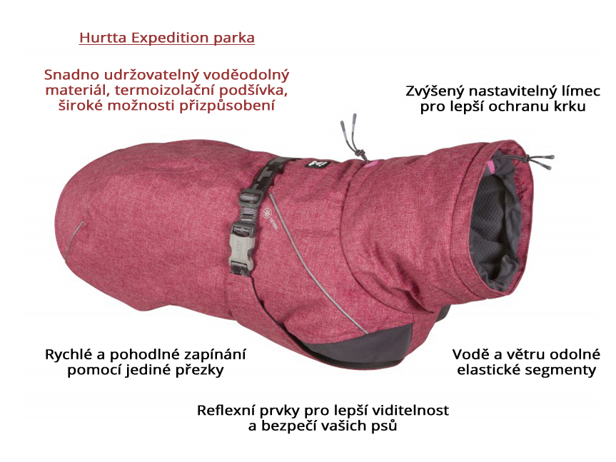 oblecek-hurtta-expedition-parka-cervena