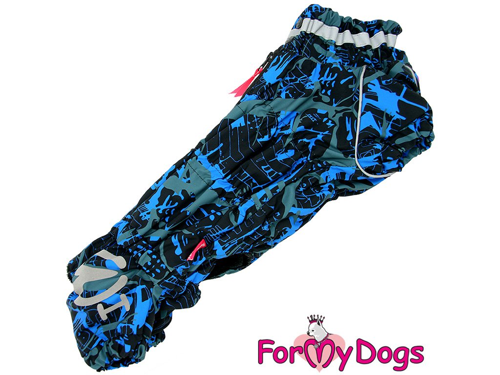 Obleček pro psy jezevčíků – overal FMD BLUE FLUID
