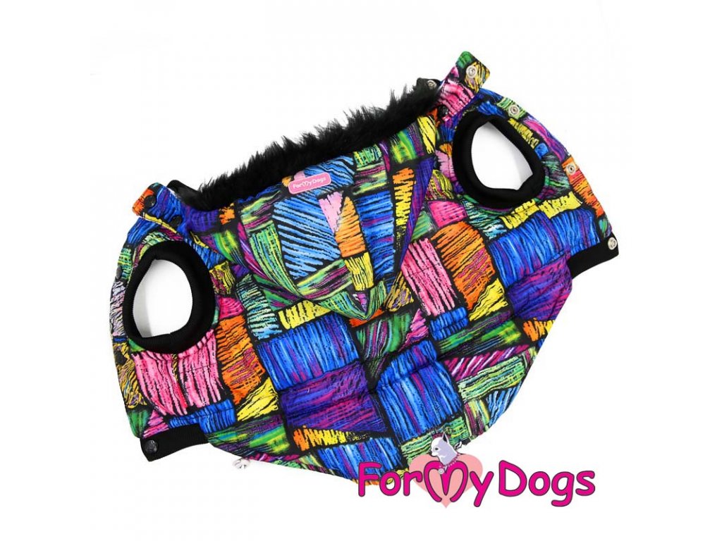 Obleček na psa – pestrá barevná bunda pro psy i fenky