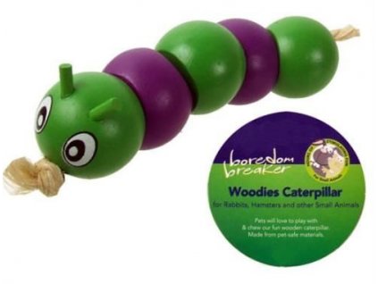 Hračka pro hlodavce Woodies Caterpillar