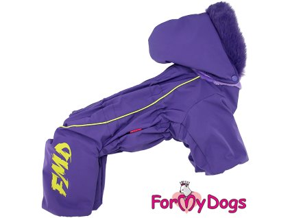 Obleček pro fenky – membránový zimní overal FMD PURPLE