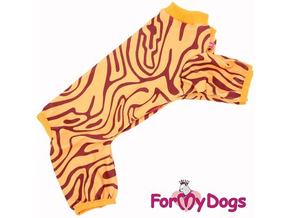 Pyžamo pro psy i fenky – overal Yellow&Burgundy