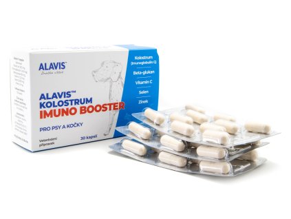 ALAVIS Kolostrum Imuno Booster pro podporu imunity a vitality psů a koček