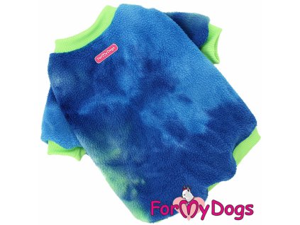 Tričko pro psy i fenky FMD BLUE GREEN FLEECE