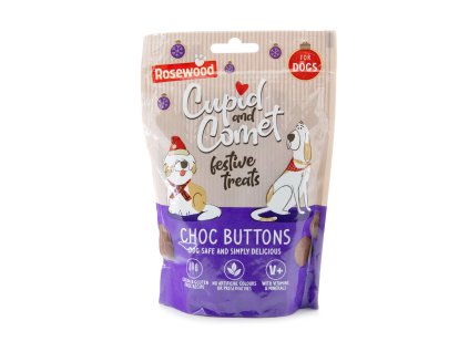 🎄 Vánoční pamlsky pro psy Rosewood Choc Buttons