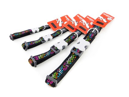 Obojek pro psa Squiggles Black od Red Dingo