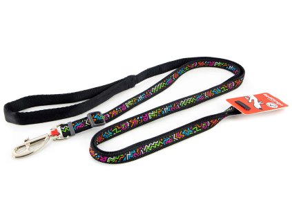 Nastavitelné vodítko pro psy RED DINGO Squiggles Black