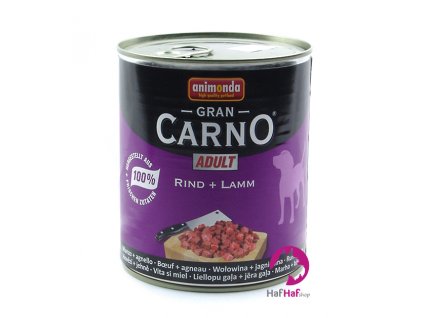 Animonda Gran CARNO ADULT Rind+Lamm 800 g